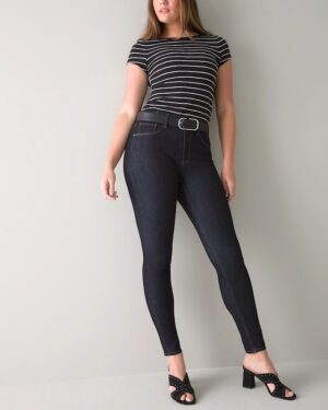 Curvy-Fit High-Rise Skinny Jeans