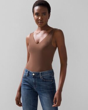 WHBM FORME All Ways Stretch Dual Neck Tank