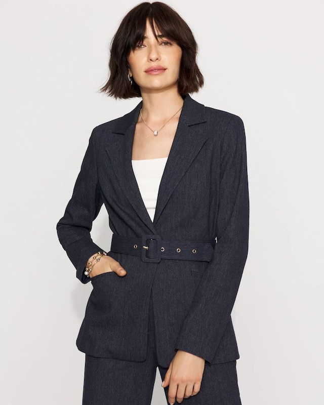 Dark Indigo Crosshatch