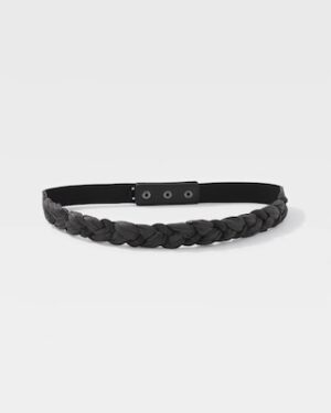 Braided Raffia Stretch Belt