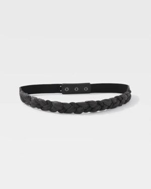 Braided Raffia Stretch Belt