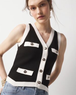Colorblock Sweater Vest