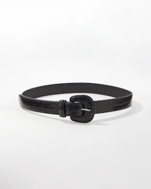Faux Croc Belt