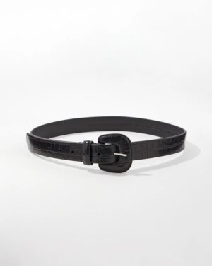 Faux Croc Belt