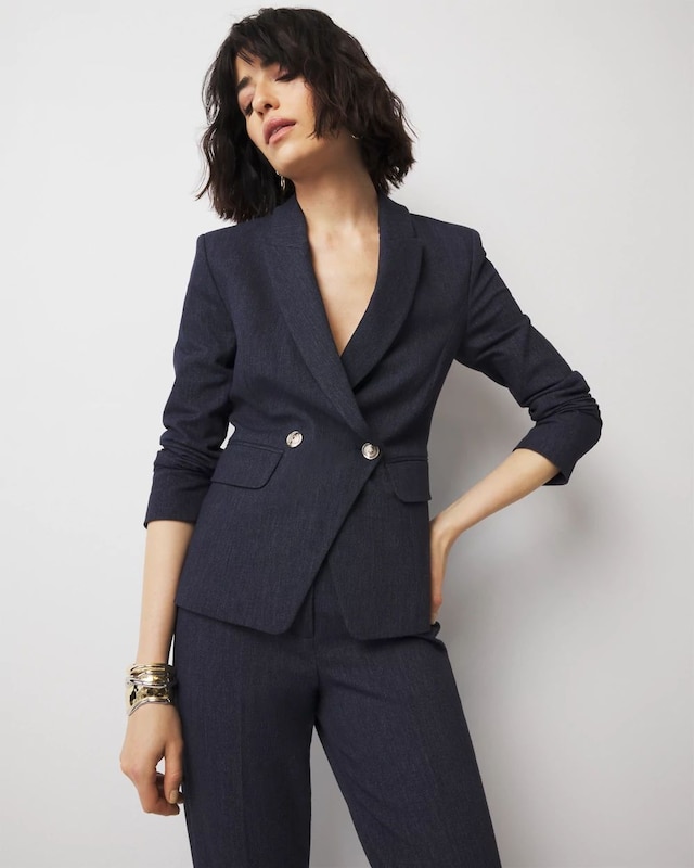 Dark Indigo Crosshatch