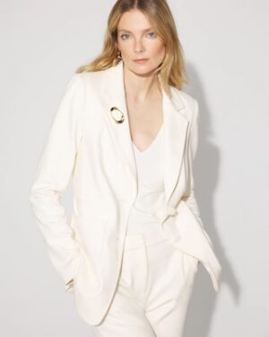 Double-Pocket Belted Blazer