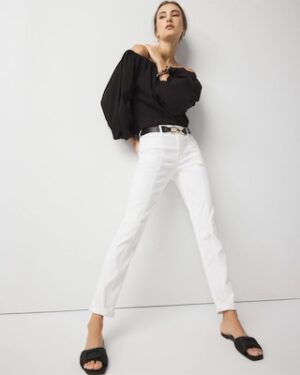 Mid-Rise Double Pocket Girlfriend Jean