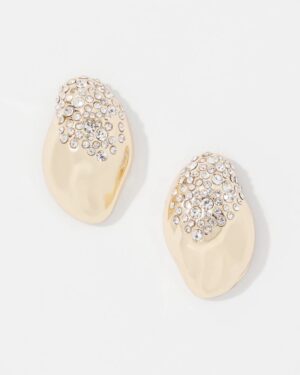 Dusted Pave Stud Earrings