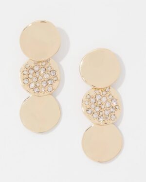 Pave Discs Earrings