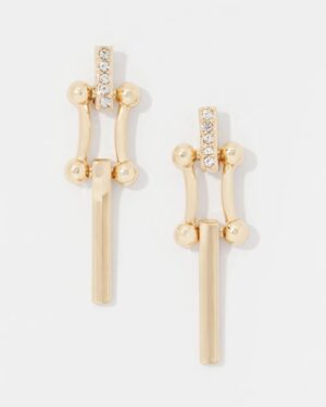 Pave Links Earrings