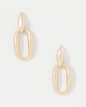 Pillowy Links Drop Earrings