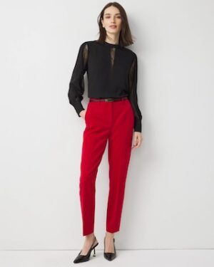 Petite High Rise Elle Slim Ankle Pant
