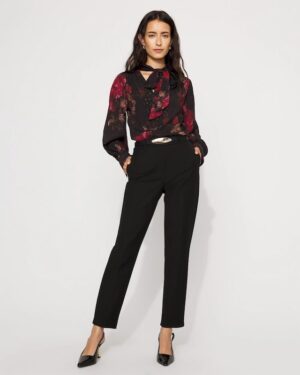 Petite High-Rise Elle Slim Ankle Pant
