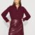 Faux Croc Burgundy