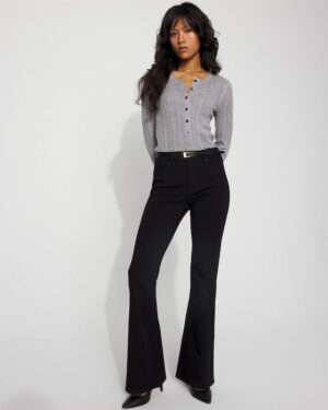 Petite High-Rise Flare Jean