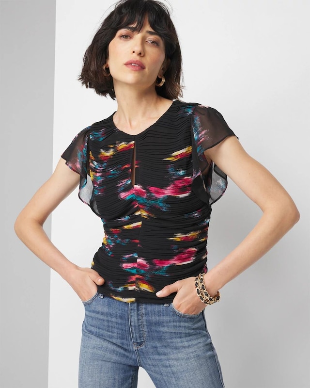Kasuri Floral Black