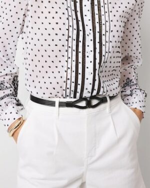 Knotted Skinny Stretch Belt