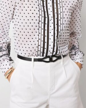 Knotted Skinny Stretch Belt