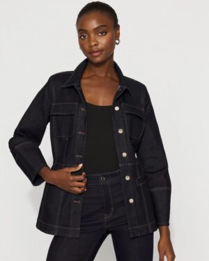 Petite Denim Utility Jacket