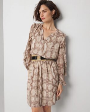 Long Sleeve Ruffle Dress