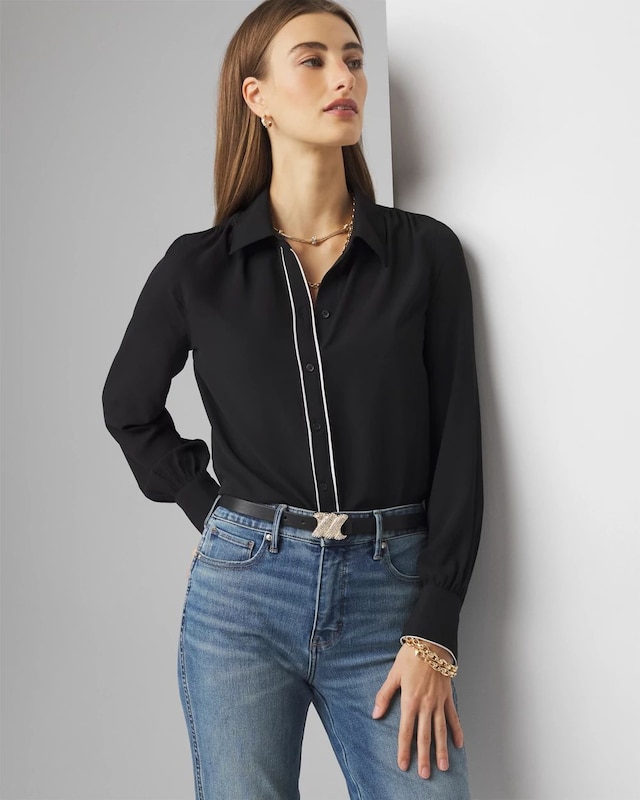 Black Ecru Colorblock