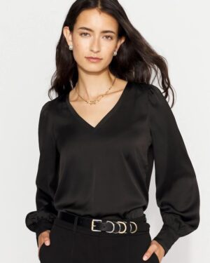 Knit Mix Satin Top