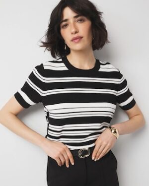 Lace Up Side Sweater Tee