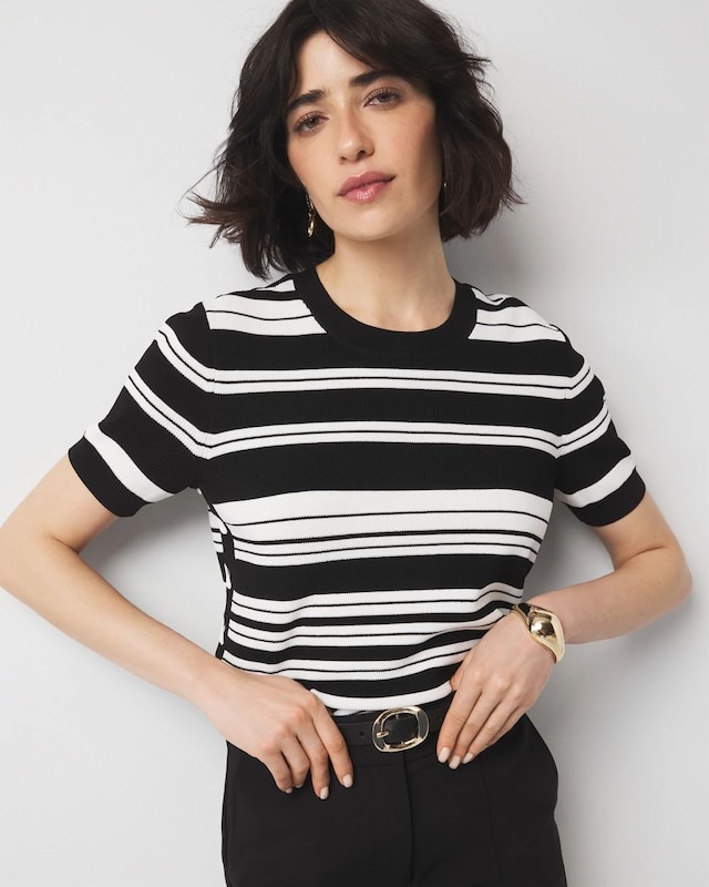 Destined Stripe Black
