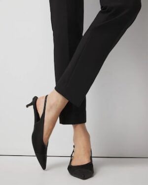 Mesh Kitten Heel Pump