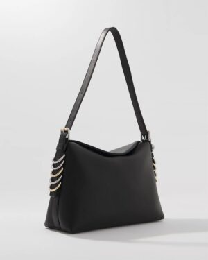 Textured Mixed Metal Tote Bag