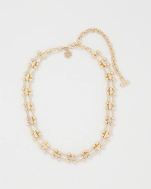 Pave Links Short Necklace