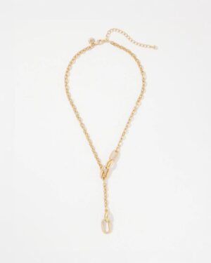 Pillowy Links Adjustable Y-Necklace