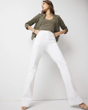 Petite High-Rise Novelty Chain Trouser Jean