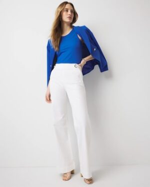 Extra High-Rise Novelty Waist Wide Leg Jean