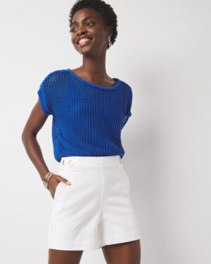 Extra High-Rise Novelty Waist Denim Short