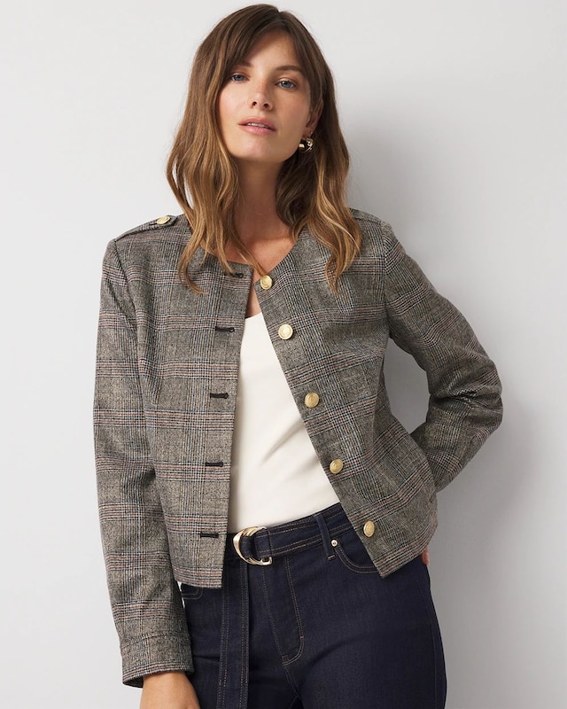 Multi Plaid With Lurex