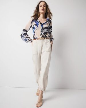 High-Rise Pret Relaxed Utility Ankle Pant