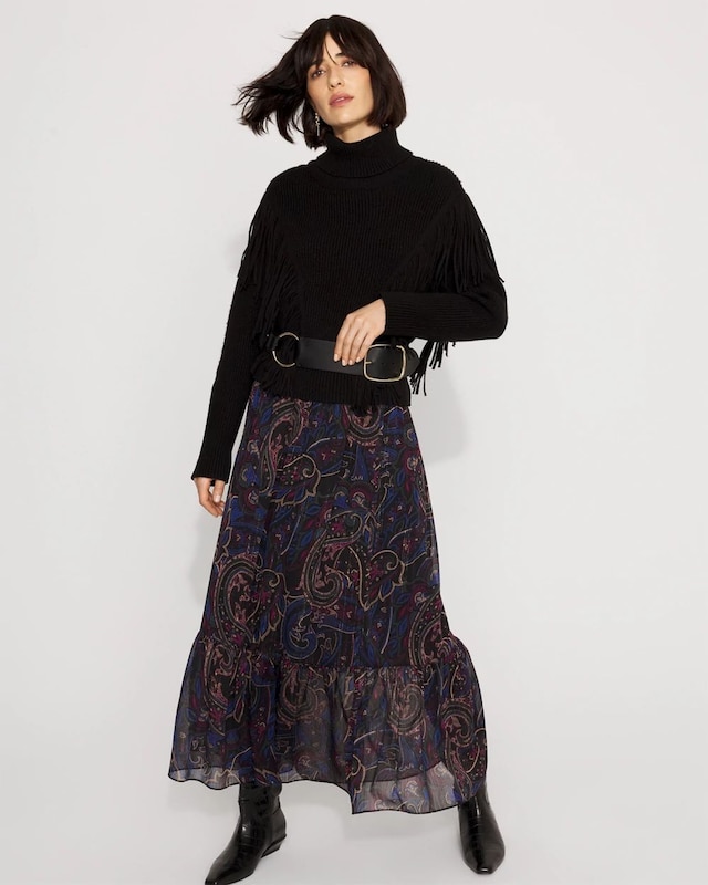 Arcane Paisley L Black