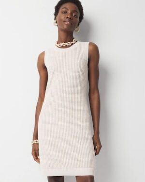 Petite Sequin Crochet Mini Dress