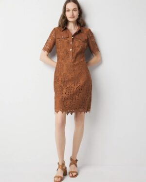 Lace Shirt Dress