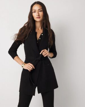 Tie-Waist Sweater Vest