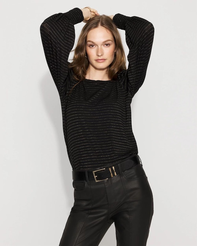Brenda Stripe Black