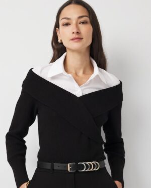 Convertible Surplice Sweater