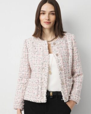 Petite Shimmery Tweed Jacket