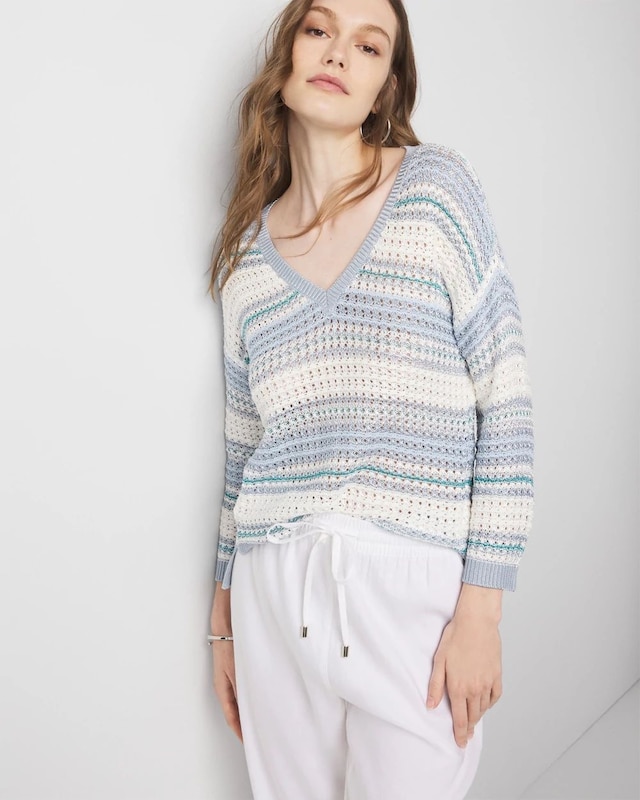 Blanket Stripe Horz Ecru