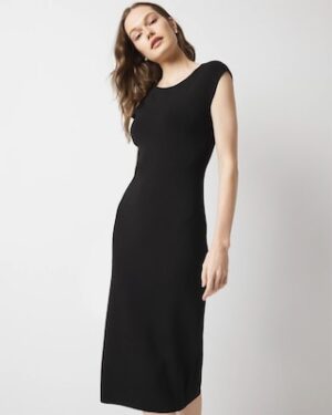 WHBM FORME Sculpt Stretch Backless Dress