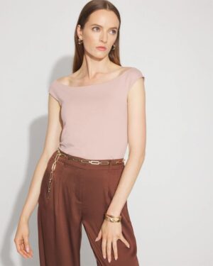 WHBM FORME All Ways Stretch At-The-Shoulder Top