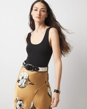 WHBMFORME All Ways Stretch Scoop Neck Bodysuit