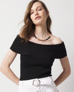 Petite WHBM FORME Sculpt Stretch Off-the-Shoulder Top