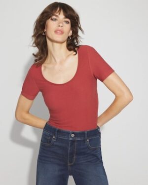 WHBM FORME Seamless Ribbed Tee